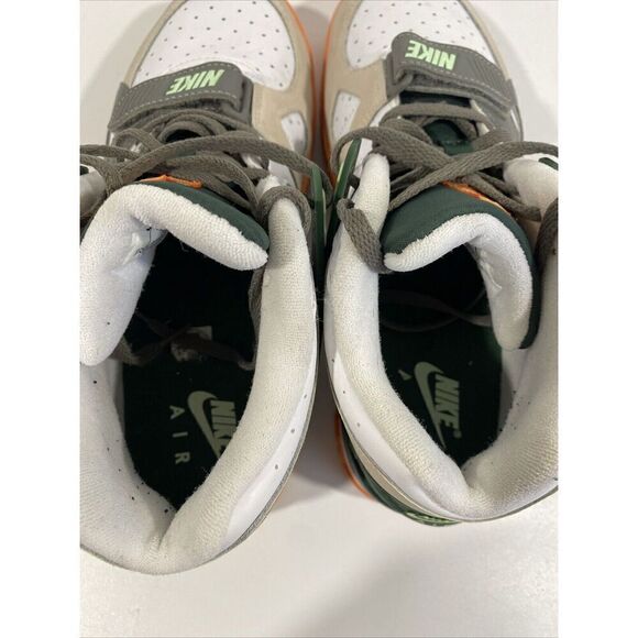 NIKE TRAINER 3 BG BASKETBALL SHOES SIZE 7Y #FZ3555 323 Green Orange Mid High Top - Picture 12 of 13